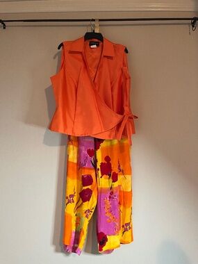 John Roberts Woman Palazzo Pants and Top 18W